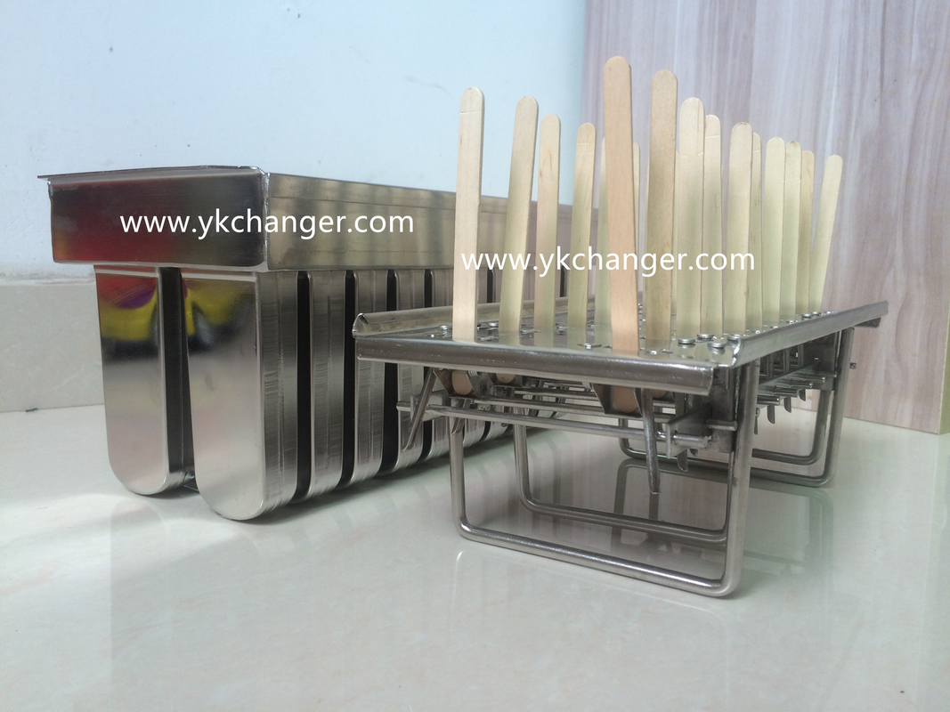 Stainless ice lolly molds tray freezer use only 5 different size for you to select